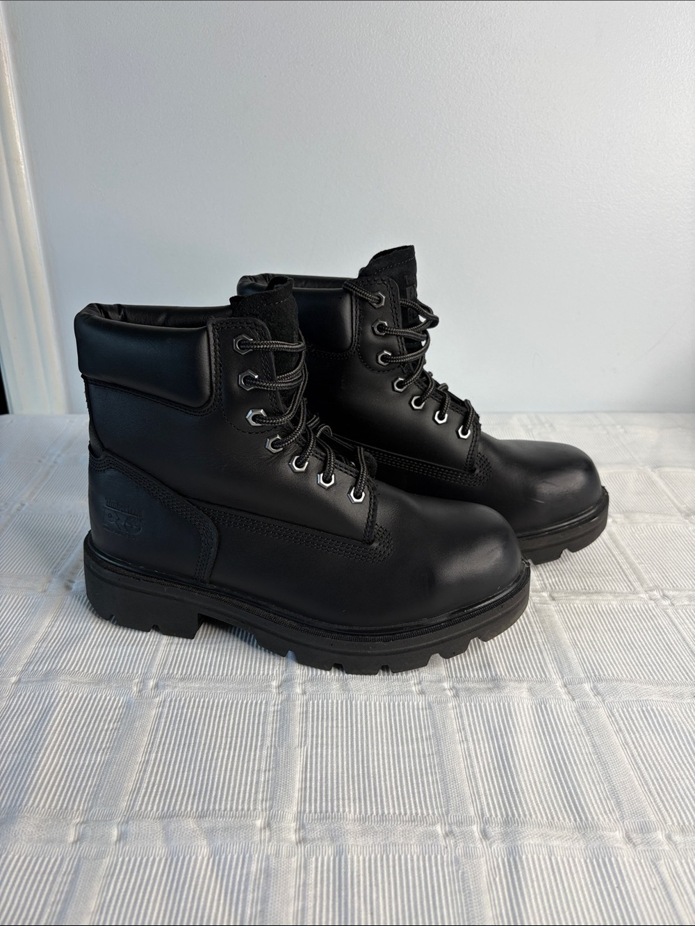 Timberland Pro Composite Safety Toe Black Work Boots Lace-Up